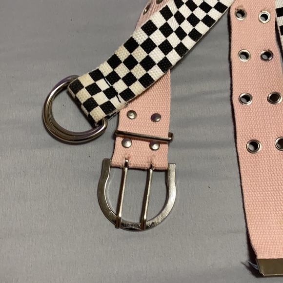 Pink and Checkered Belt two piece - Picture 2 of 2
